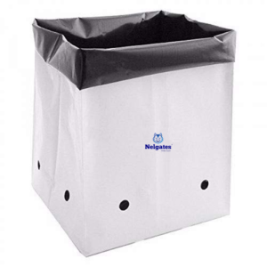 Nelgates UV Treated Poly Grow Bags Perfect for Vegetable and Flowering Plants, White Outside, Black Inside Grow Bags