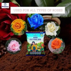 Premium Potting Soil Mix for Rose and Flowering Plants | Enriched with Growth Promoters and Flower Boosters | Organic and Well-Drained - Image 5