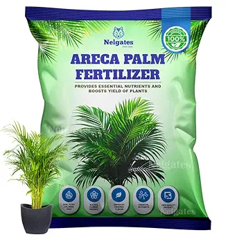 Nelgates Premium Organic Areca Palm Fertilizer for Indoor Plants | Plant Growth Booster for Lush Green Leaves | Natural Fertilizer for Palms, Ferns, Succulents & Flowering Plants