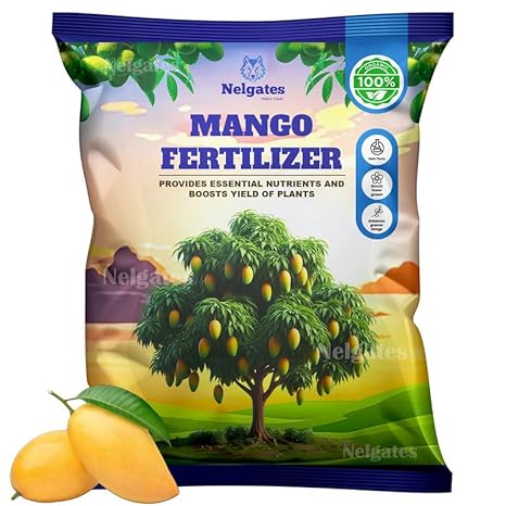 Nelgates Organic Mango Fertilizer | Fruit & Flower Care for Mango Trees | Supports Lush Growth, Abundant Flowering & Juicy Mangoes