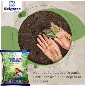 Nelgates Organic Neem Cake Fertilizer for Home Gardening | Neem Cake Powder for Plants, Pest Repellent, Flower, Fruit, and Vegetable Fertilizer - Image 5