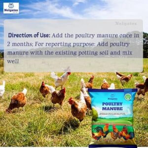 Nelgates Poultry Manure Organic Fertilizer | Premium Natural Plant Food for Vegetables, Fruits & Flowers | Ideal for Indoor Pots, Home Gardens, and Farms - Image 4